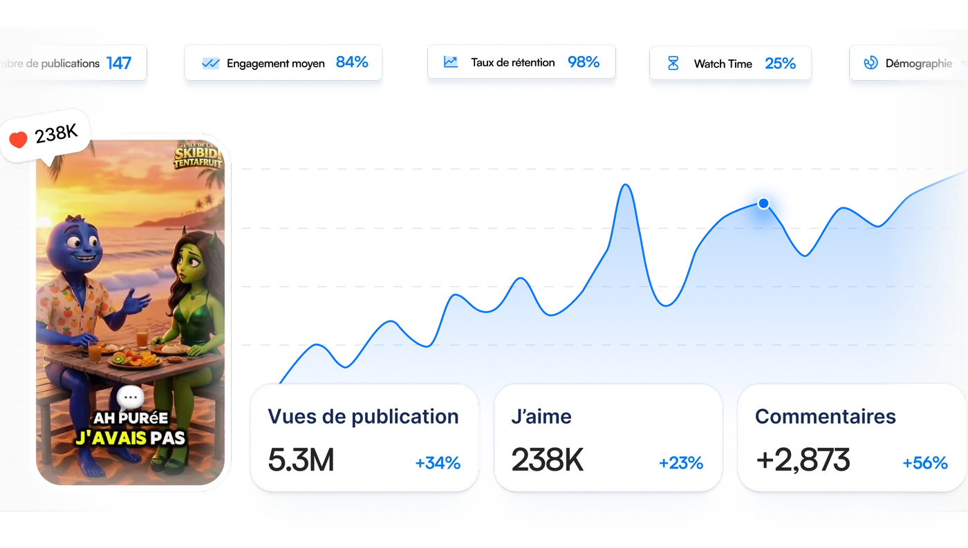 Les formats de contenu détectés par TikTrack